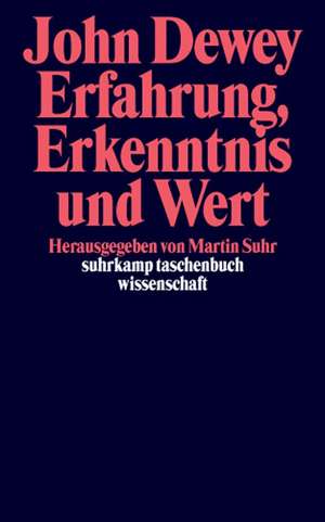 Erfahrung, Erkenntnis und Wert de Martin Suhr