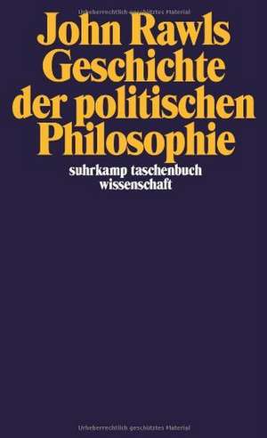 Geschichte der politischen Philosophie de John Rawls