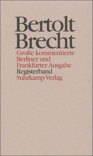 Registerband de Bertolt Brecht