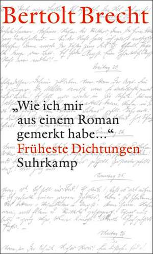 'Wie ich mir aus einem Roman gemerkt habe...' de Bertolt Brecht