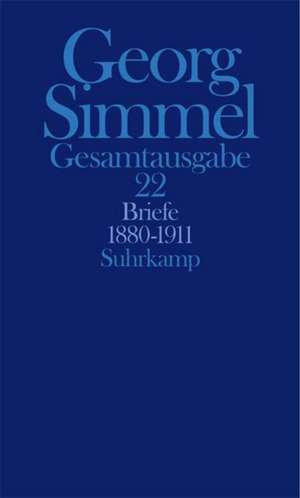 Briefe 1880-1911 de Georg Simmel