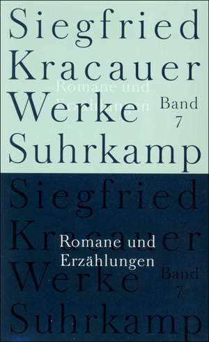 Werke in neun Bänden de Siegfried Kracauer