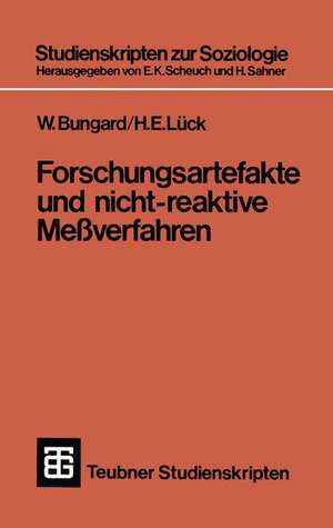 Forschungsartefakte und nicht-reaktive Meßverfahren de Walter Bungard