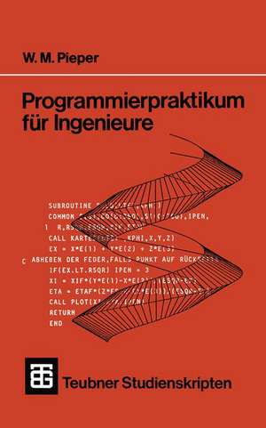 Programmierpraktikum für Ingenieure: Mit grafischen und numerischen Aufgaben de Wilhelm M. Pieper