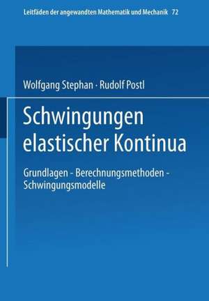 Schwingungen elastischer Kontinua de Wolfgang Stephan