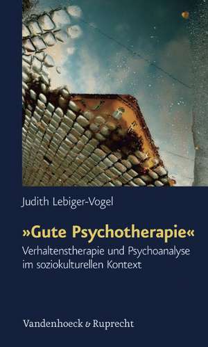 Gute Psychotherapie: Verhaltenstherapie Und Psychoanalyse Im Soziokulturellen Kontext de Judith Lebiger-Vogel