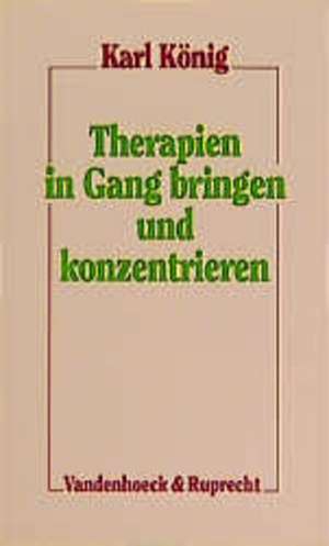 Therapien in Gang Bringen Und Konzentrieren: Psychodynamik Des Drogenzwangs de Karl König