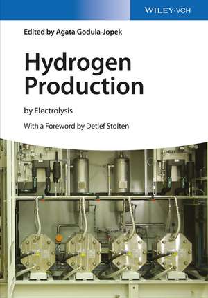 Hydrogen Production – by Electrolysis de A Godula–Jopek