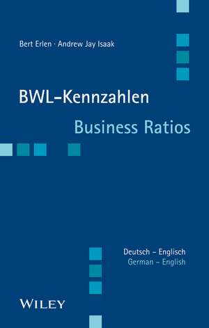 BWL–Kennzahlen Deutsch – Englisch – Business Ratios German/English de B Erlen