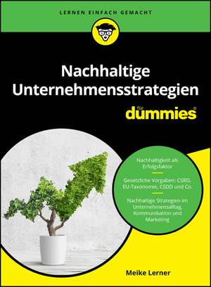 Nachhaltige Unternehmensstrategien für Dummies de M Lerner