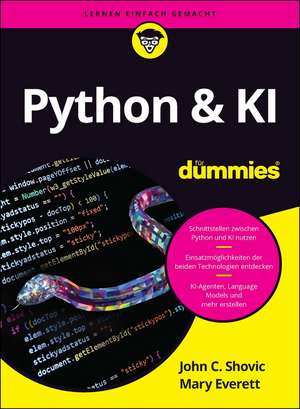 Python & KI für Dummies de John Shovic