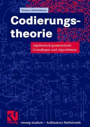 Codierungstheorie: Algebraisch-geometrische Grundlagen und Algorithmen de Werner Lütkebohmert