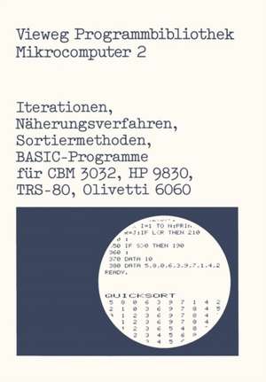 Iterationen, Näherungsverfahren, Sortiermethoden: BASIC-Programme für CBM 3032, HP 9830, TRS-80, Olivetti 6060 de Harald Schumny