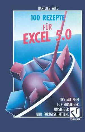 100 Rezepte für Excel 5.0: Tips mit Pfiff für Einsteiger, Umsteiger und Fortgeschrittene de Hartlieb Wild