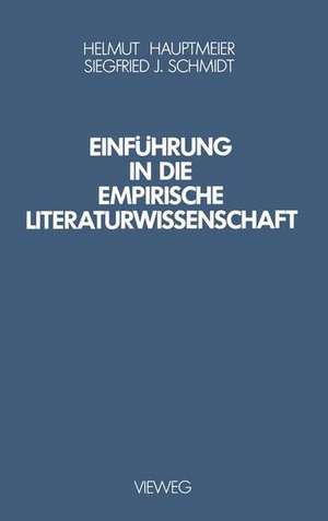 Einführung in die Empirische Literaturwissenschaft de Helmut Hauptmeier