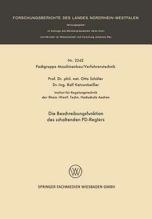 Die Beschreibungsfunktion des schaltenden PD-Reglers de Otto Schäfer