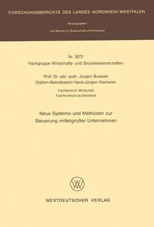 Neue Systeme und Methoden zur Steuerung mittelgroßer Unternehmen de Jürgen Bussiek