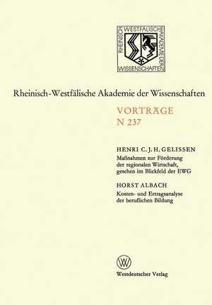 Natur-, Ingenieur- und Wirtschaftswissenschaften: Vorträge · N 237 de Henri C. J. H. Gelissen