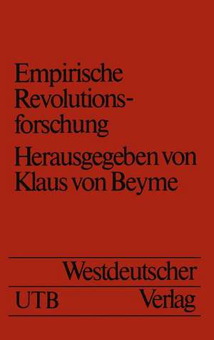 Empirische Revolutionsforschung de Klaus von Beyme