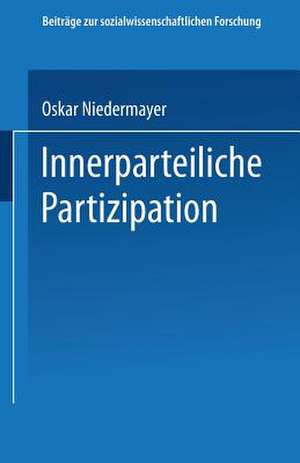 Innerparteiliche Partizipation de Oskar Niedermayer