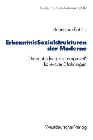 ErkenntnisSozialstrukturen der Moderne: Theoriebildung als Lernprozeß kollektiver Erfahrungen de Hannelore Bublitz