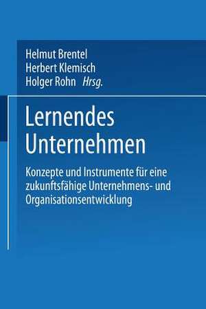 Lernendes Unternehmen: Konzepte und Instrumente für eine zukunftsfähige Unternehmens- und Organisationsentwicklung de Helmut Brentel