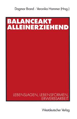 Balanceakt Alleinerziehend: Lebenslagen, Lebensformen, Erwerbsarbeit de Dagmar Brand