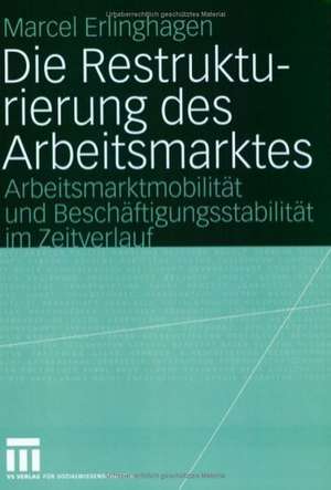 Die Restrukturierung des Arbeitsmarktes: Arbeitsmarktmobilität und Beschäftigungsstabilität im Zeitverlauf de Marcel Erlinghagen