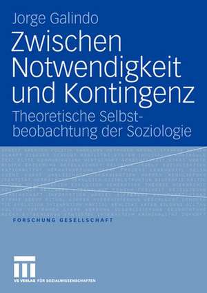 Zwischen Notwendigkeit und Kontingenz: Theoretische Selbstbeobachtung der Soziologie de Jorge Lionel Galindo