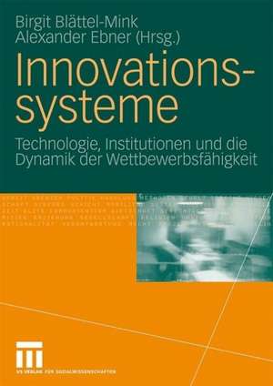 Innovationssysteme: Technologie, Institutionen und die Dynamik der Wettbewerbsfähigkeit de Birgit Blättel-Mink