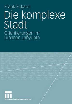 Die komplexe Stadt: Orientierungen im urbanen Labyrinth de Frank Eckardt