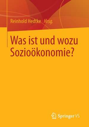 Was ist und wozu Sozioökonomie? de Reinhold Hedtke