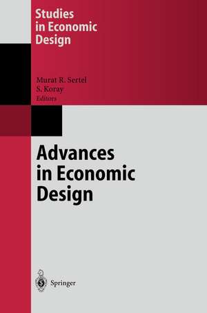 Advances in Economic Design de Murat R. Sertel