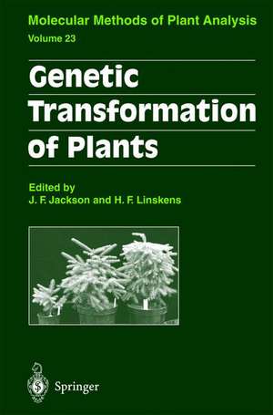 Genetic Transformation of Plants de John Flex Jackson