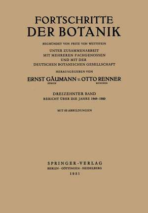 Bericht über die Jahre 1949–1950 de Ulrich Lüttge