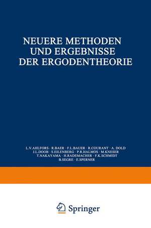 Neuere Methoden und Ergebnisse der Ergodentheorie de Konrad Jacobs