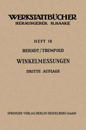 Technische Winkelmessungen de G. Berndt