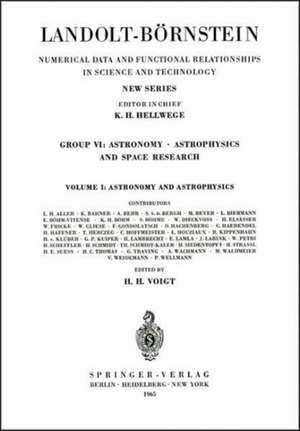 Astronomy and Astrophysics de Hans-Heinrich Voigt