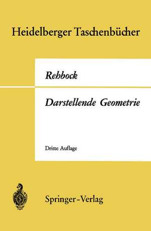 Darstellende Geometrie de Fritz Rehbock