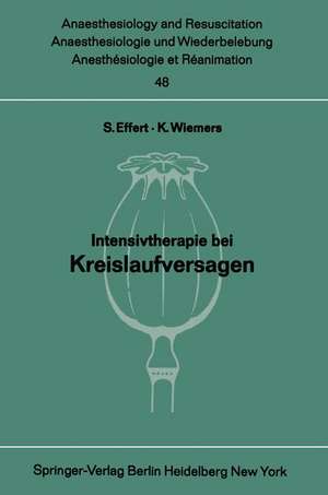 Intensivtherapie bei Kreislaufversagen: Bericht über das Symposion am 26. und 27. September 1969 in Mainz de S. Effert