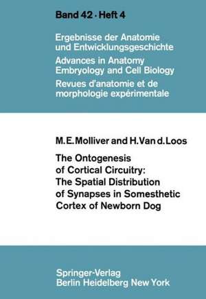 The Ontogenesis of Cortical Circuitry: The Spatial Distribution of Synapses in Somesthetic Cortex of Newborn Dog de M. E. Molliver