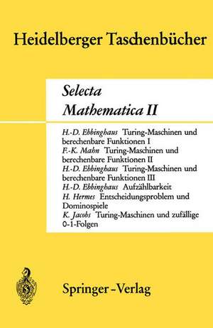 Selecta Mathematica II de H.D. Ebbinghaus