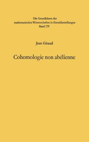 Cohomologie non abelienne de Jean Giraud