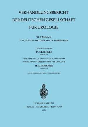 23. Tagung vom 27. bis 31. Oktober 1970 in Baden-Baden de W. Staehler