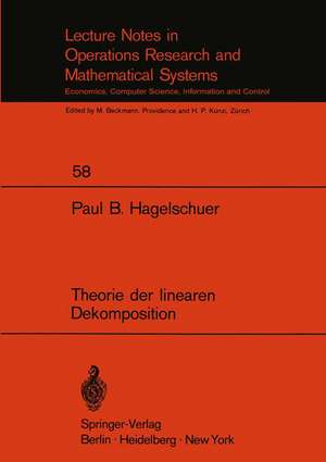 Theorie der linearen Dekomposition de Paul B. Hagelschuer