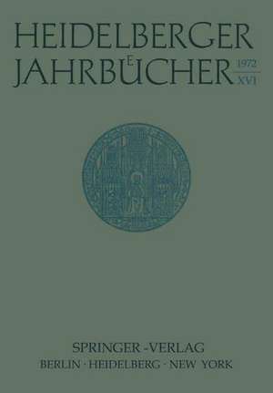 Heidelberger Jahrbücher de H. Schipperges