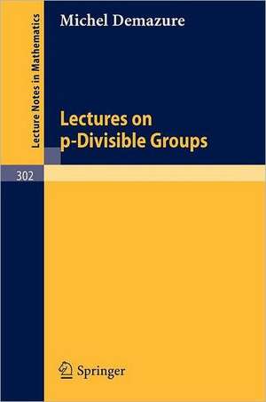 Lectures on p-Divisible Groups de M. Demazure