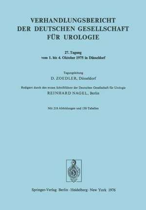 27. Tagung vom 1. bis 4. Oktober 1975 in Düsseldorf de R. Nagel