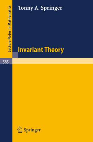 Invariant Theory de T. A. Springer