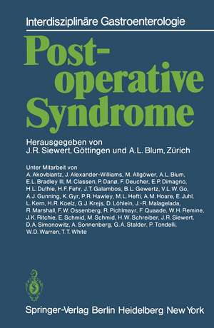 Postoperative Syndrome de A. Akovbiantz